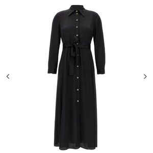 NEW Lisa Vanderpump closet - Pinko long sleeve belted navy dress